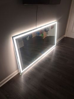 3ft×6ft mirror LED and defogger bathroom mirror