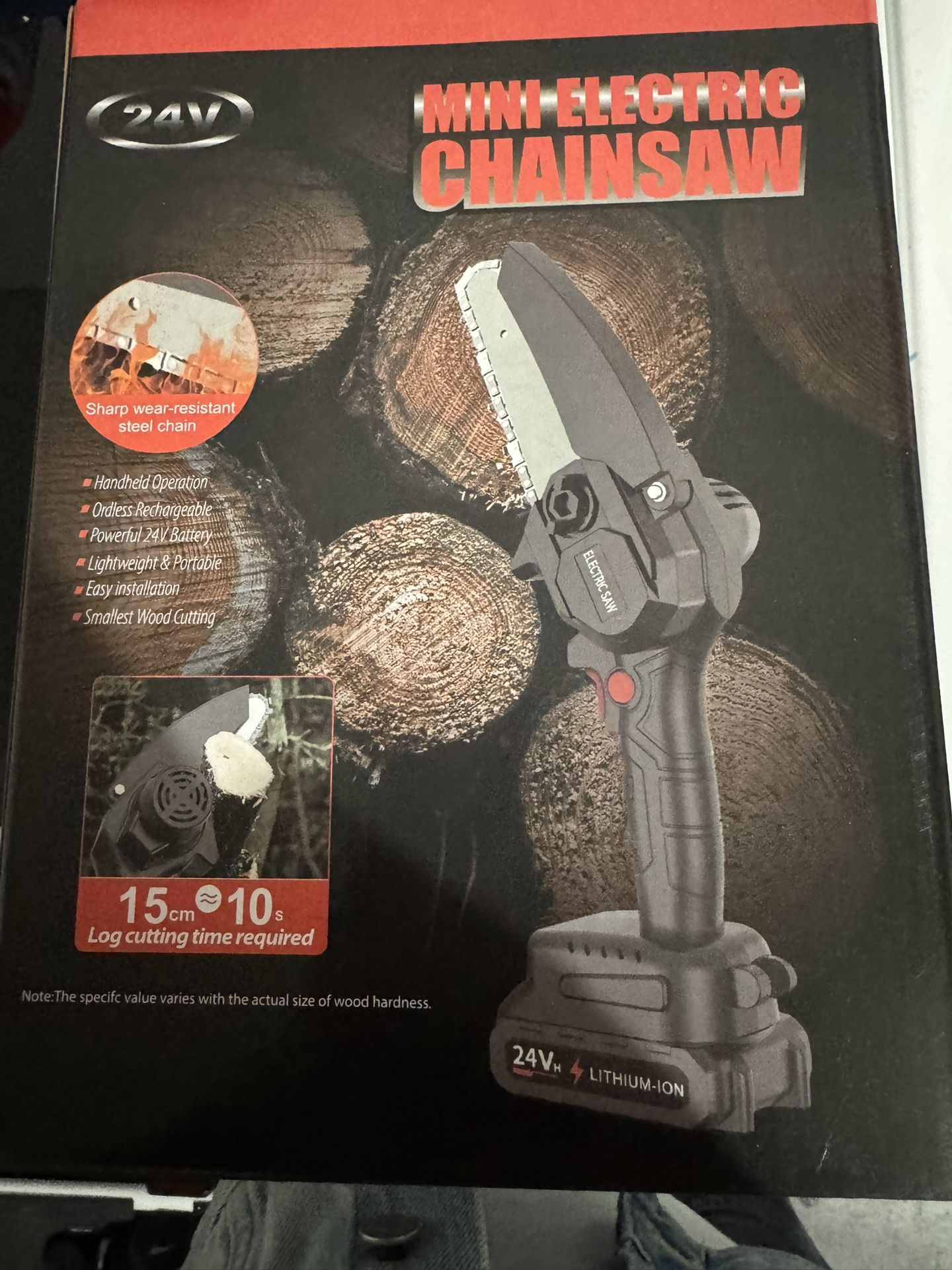 Mini Cordless Chainsaw, New Portable Electric Chainsaw Cordless With Battery, Handheld Electric Power Chain Saw With Chains, For Tree Trimming, Garden