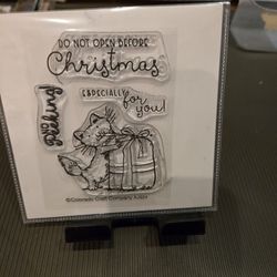 Colorado  Craft Just Peeking CHRISTMAS STAMP