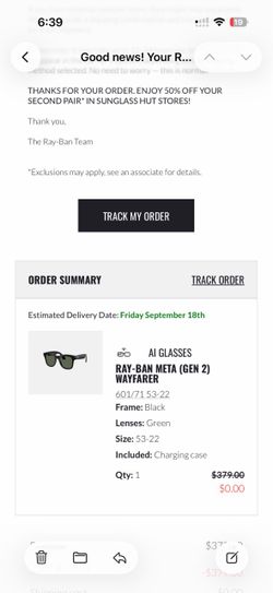 Ray ban Meta gen 2 Wayfare large