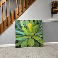 Large Flower Painting On Canvas