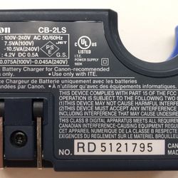 Canon CB-2LS Camera Battery Charger