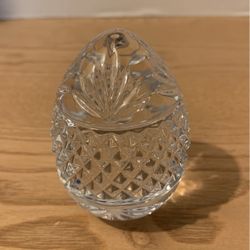 Vintage Lead Crystal Egg Paperweight Made In France 1990s A20