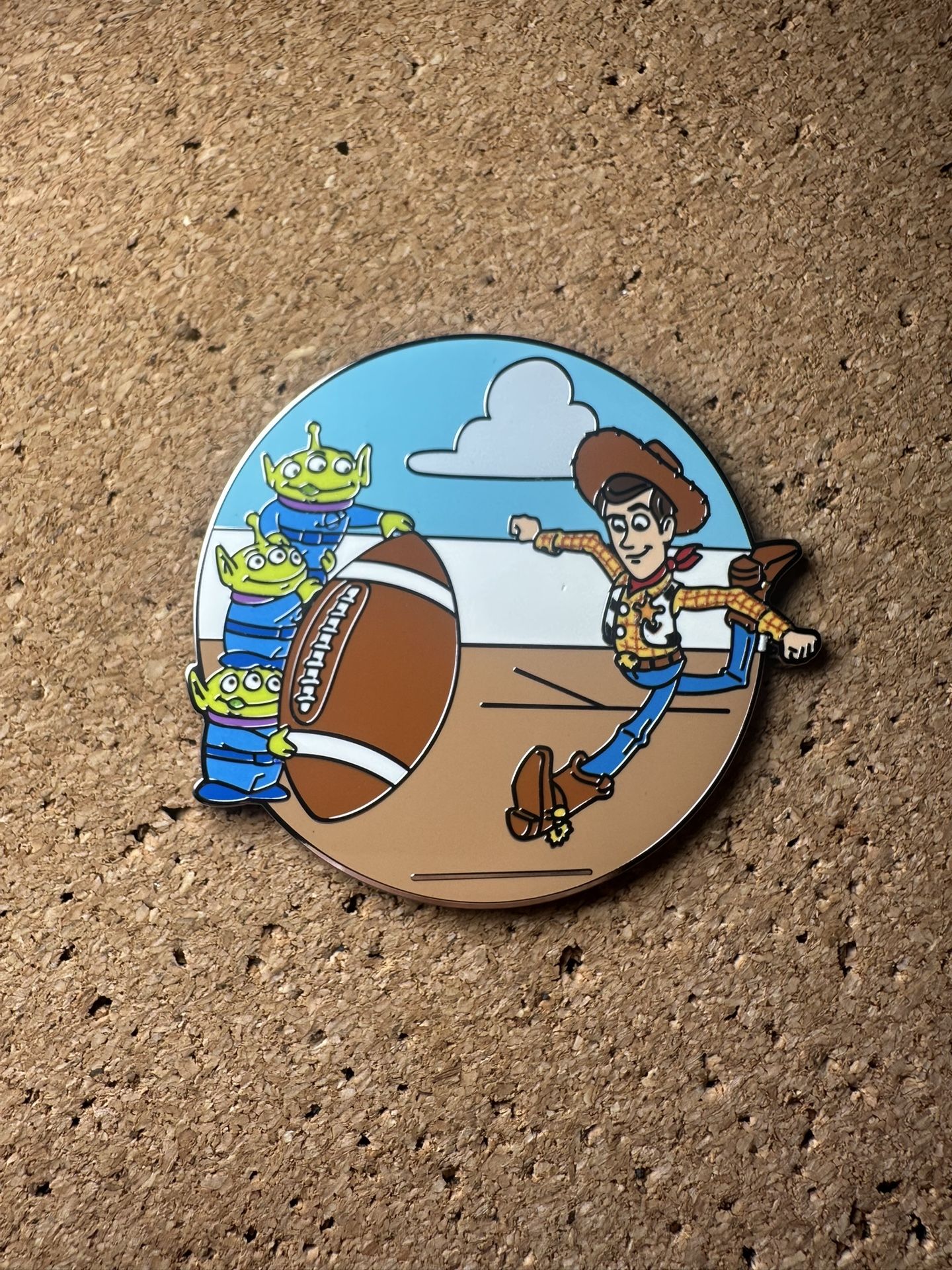 Disney Pixar Picnic Sports Mystery Pin Collection Toy Story's Woody and LGM Limited Release