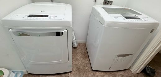LG Top-Load Washing Machine and Electric Dryer Set in great working condition! $450!