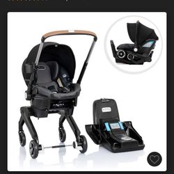 Evenflo Shyft DualRide Travel System with Carryall Storage - Boone Gray