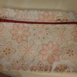 Handmade Medium Pink Snowflake Wallet 