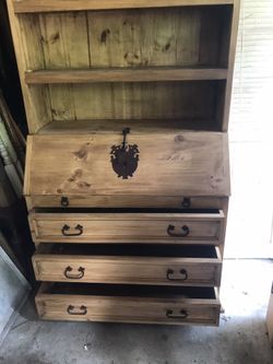 Rustic secretary desk / hutch