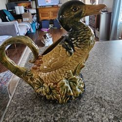 Ceramic Duck Pitcher 