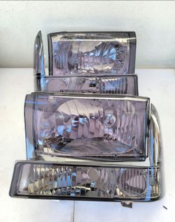 99-04 Ford F250 F350 F450 F550 Excursion Headlights Luces Micas Calaveras Faros Faroles Focos Headlamps