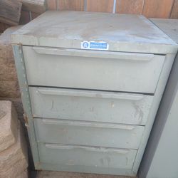 Adrian Steel, four drawer storage cabinet