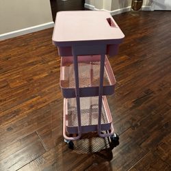 Pink Cart With A Drawer