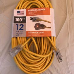 $45 100FT Heavy Duty Extension Cord – 12 Gauge 