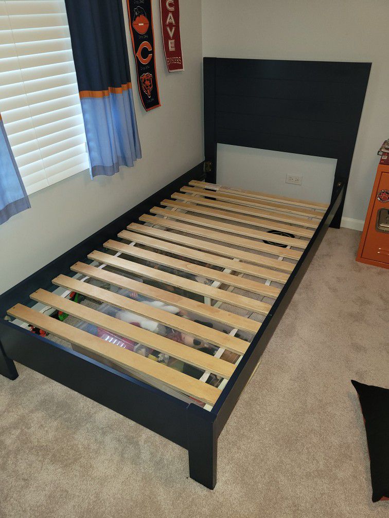 Navy Twin Bed