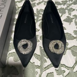 New  Women Black Flats 