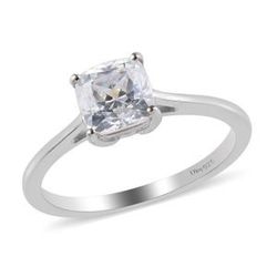 Finest CZ Diamond Solitaire Ring (Size 8) 