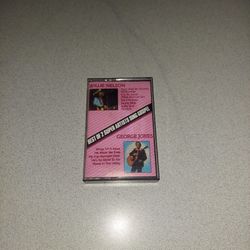 RARE VINTAGE 1986 WILLIE NELSON/GEORGE JONES BEST OF 2 SUPER ARTISTS SING GOSPEL AUDIO CASSETTE 