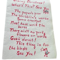 Vintage Handmade Christmas Card Decorated Opens Up Ornament No Envelope Unused  This beautifully crafted Christmas card is a perfect addition to your 