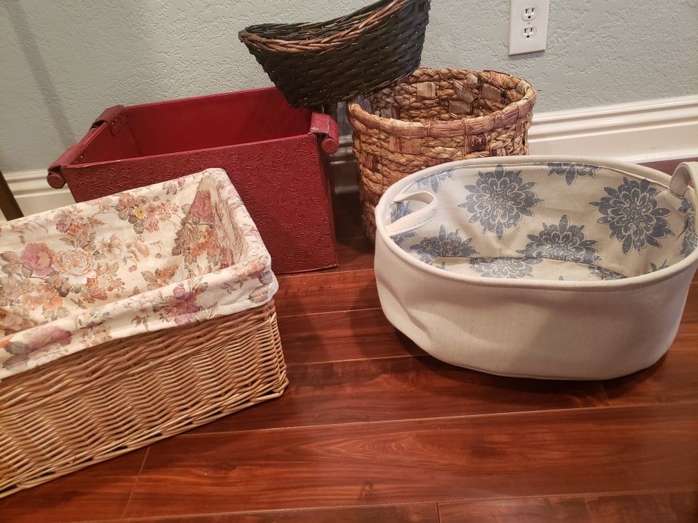 Group Of 5 Baskets