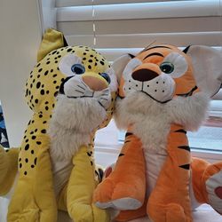 Giant Tiger And Cheetah Stuffies
