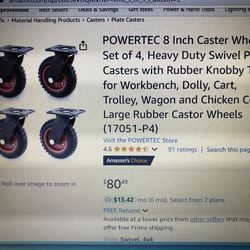 Swivel 8 Inch Wheels 