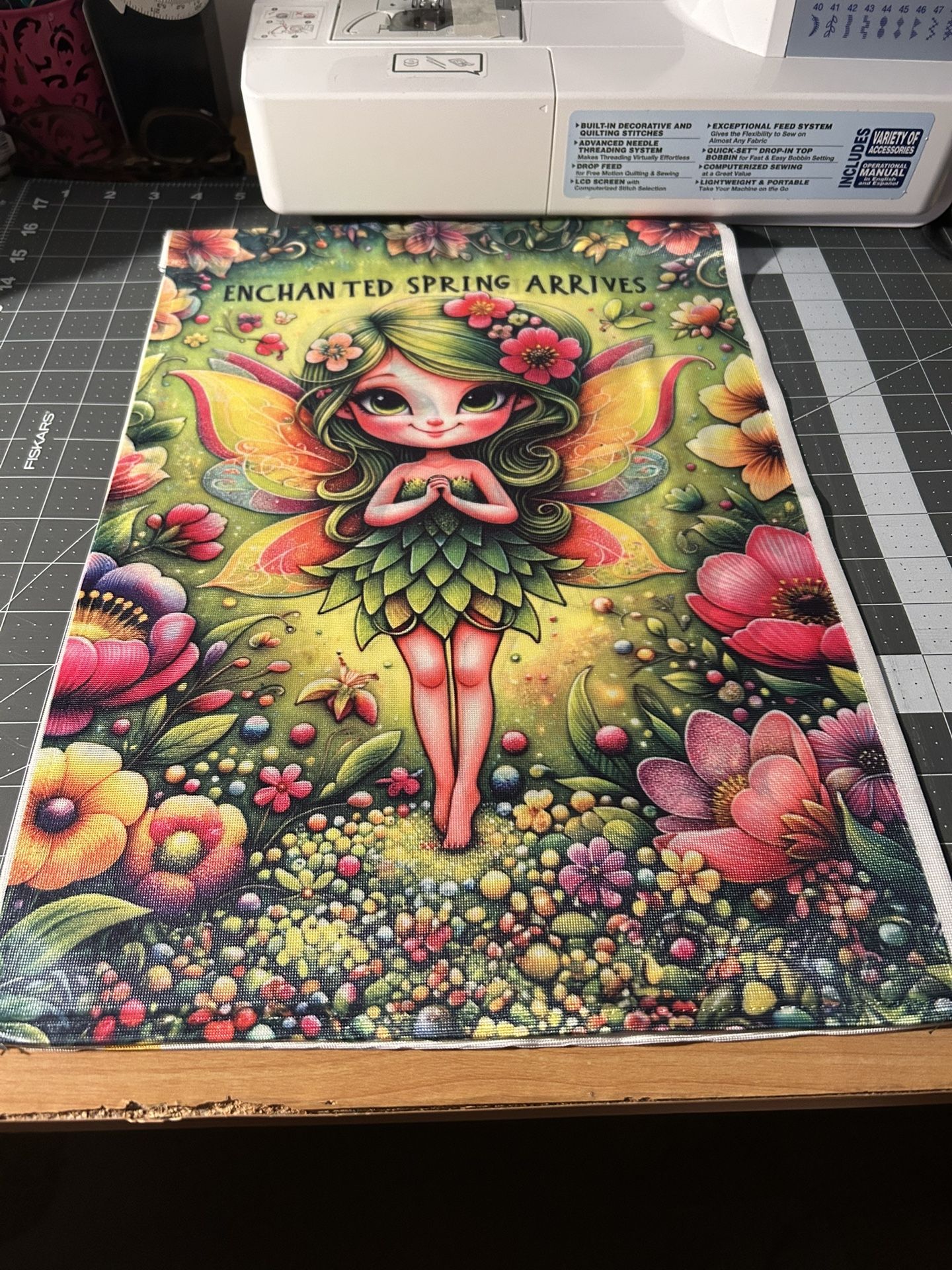 Fairy Enchanted Spring Garden Flag