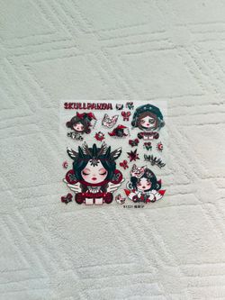 pop mart skullpanda 3d stickers, brand new