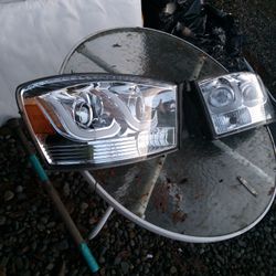 In New Condition Front LED Headlights Or 2008 To 2018 Dodge Ram Retails Over $180 Online