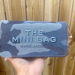 Authentic Marc Jacobs The Mini Bag Camo Jacquard Shoulder Bag