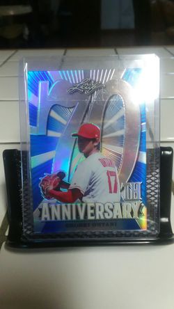 Shohei Ohtani 70th leaf anniversary blue 23/50