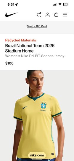 Brazil World Cup Women’s Jersey (M)
