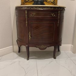 Marble Top French Council Accent Furniture 