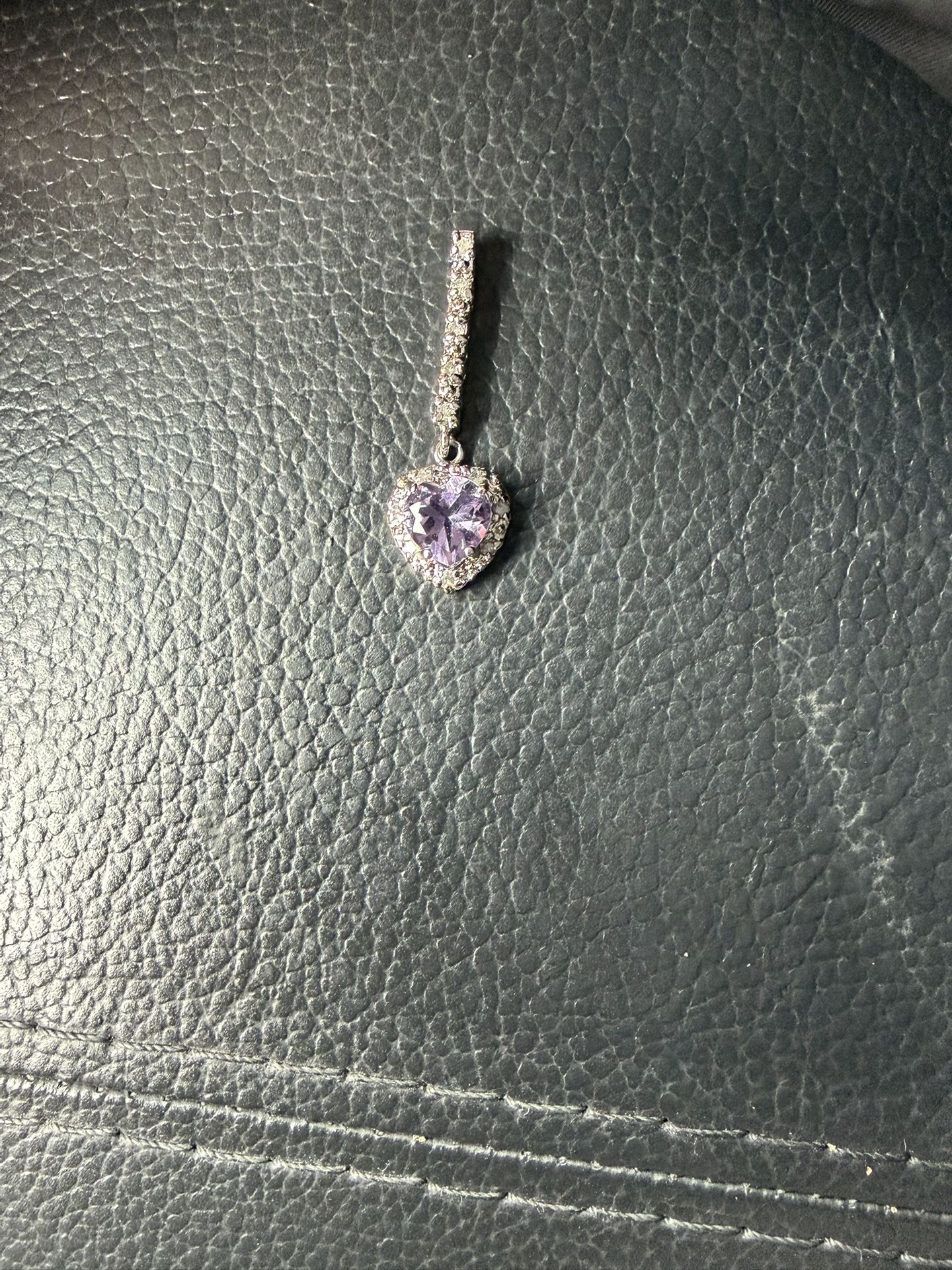 Purple Heart Gemstone Pendant