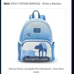 Loungefly Star Wars hoth backpack