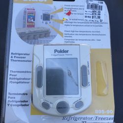 Polder Refrigerator/Freezer thermometer 895-90, new in pack 