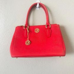 DKNY Red Purse Authentic Light Weight Side Purse 