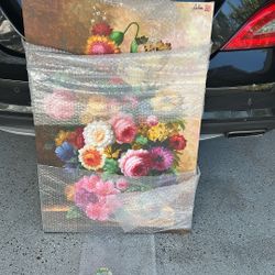 Oil Paint - Flowers - For Sale