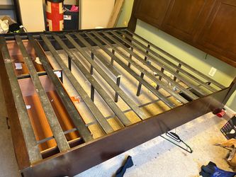 King size bed frame $50