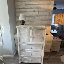Beautiful Rattan/Wicker Dresser