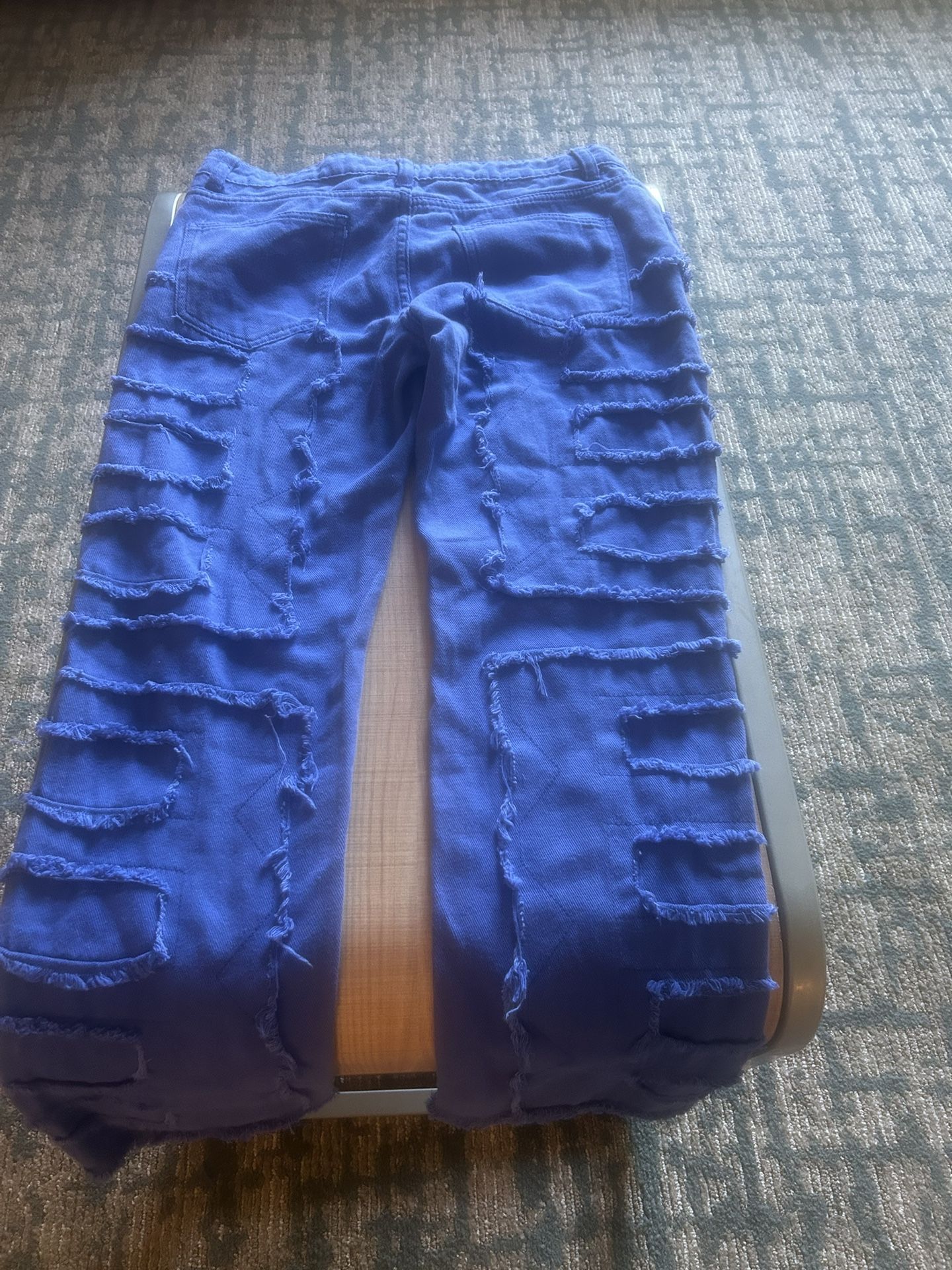 Stacked Blue Jeans