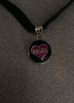 Black velvet choker with two button charms of your choice