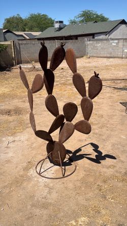 Steel Cactus sculpture