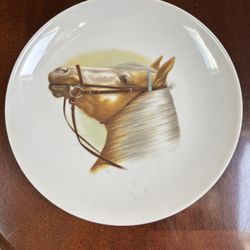Elegant Horse Portrait Decorative Plate Kamla Made In Germany 