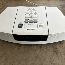 Bose AWRC-1P White Wave Radio CD Player AM FM Alarm Clock Tested Working No remote 