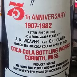 1(contact info removed) 75th Anniversary Coke Bottle 