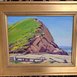 Beautiful 12x16" Listed California Plein Air Artist** SAM HYDE HARRIS** WATER'S EDGE** OIL PAINTING 