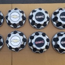 4 Factory Chevy GMC Hd2(contact info removed)hd Wheels Center caps Genuine OEM 8x165.1mm