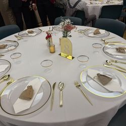 120 Inch White Round Tablecloths