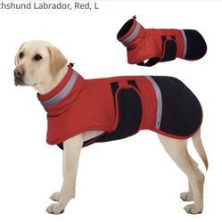 New L Warm Dog Coat. Reflective, Waterproof 