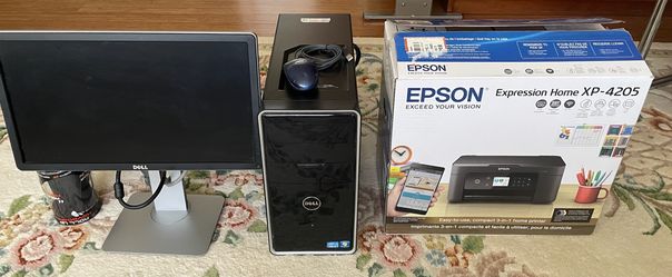 Dell Inspiron 620, Monitor 19.5”, Epson Printer XP-4205